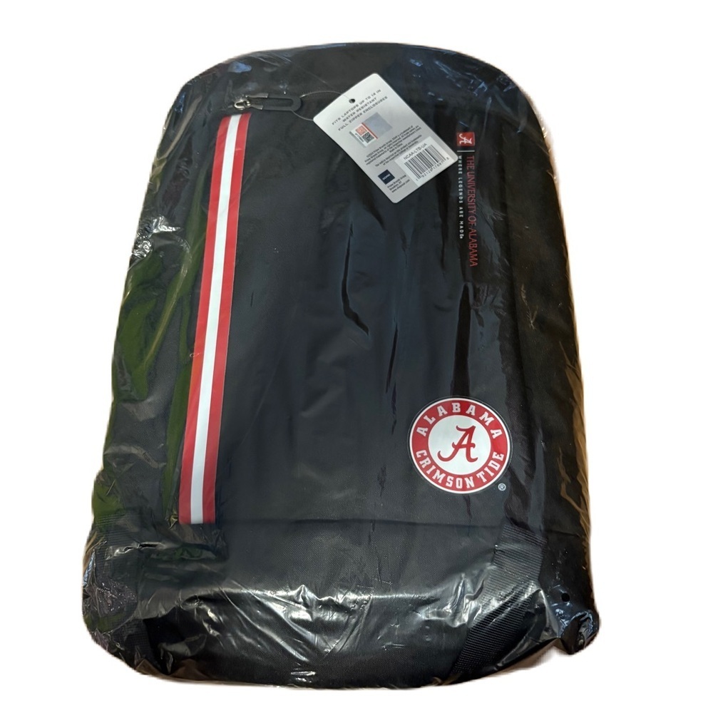 Alabama Crimson Tide Black Backpack Laptop Bag NEW NCAA College Red